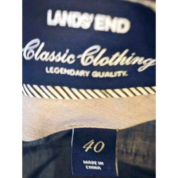 Lands End Men's Traditional Fit Corduroy Pants Size 40 Slate Blue Grampa Core - Picture 4 of 7